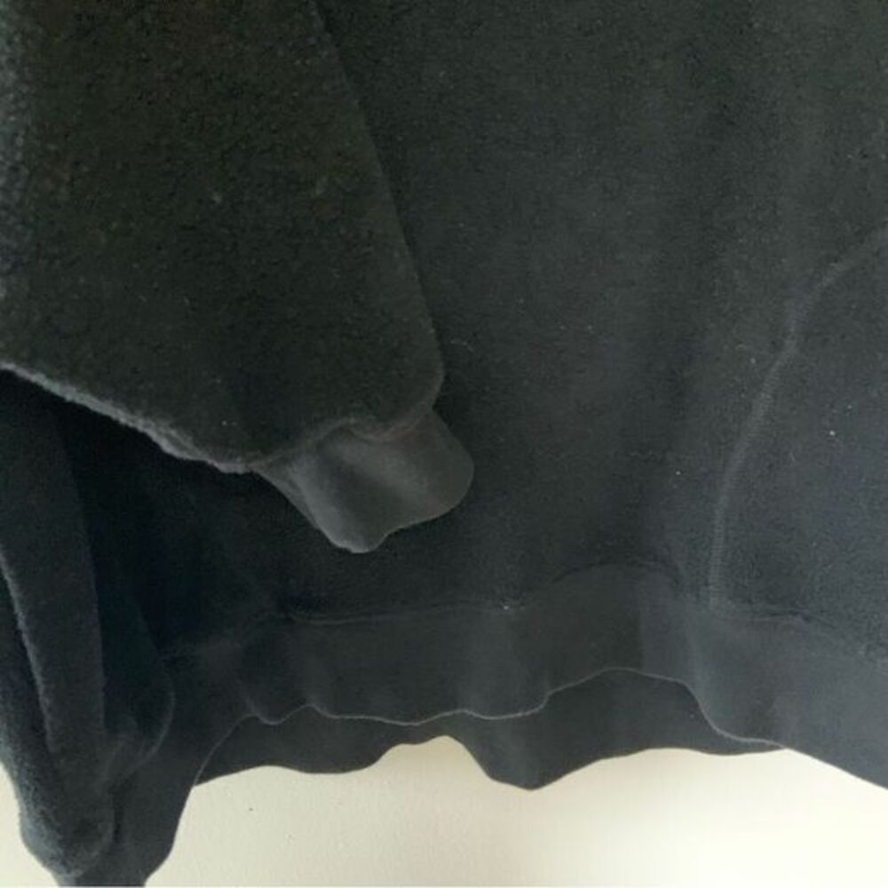 AERIE‎ Women’s Hometown Holiday Quarter Zip Fleece Sweatshirt Black Small - Picture 9 of 16